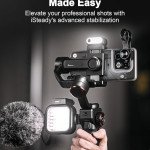hohem iSteady M6 Kit Gimbal Stabilizer for Smartphone, 3-Axis Phone Gimbal with AI Tracking, Magnetic Fill Light, 18H Long Lasting Battery Stabilizer